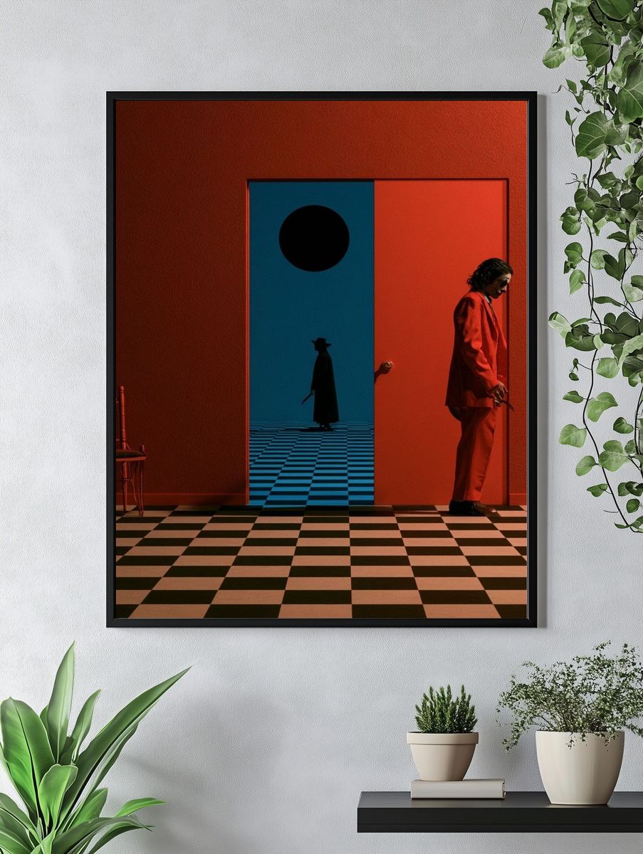 Surreal Red Room — Fine-Art Print. — room view 4