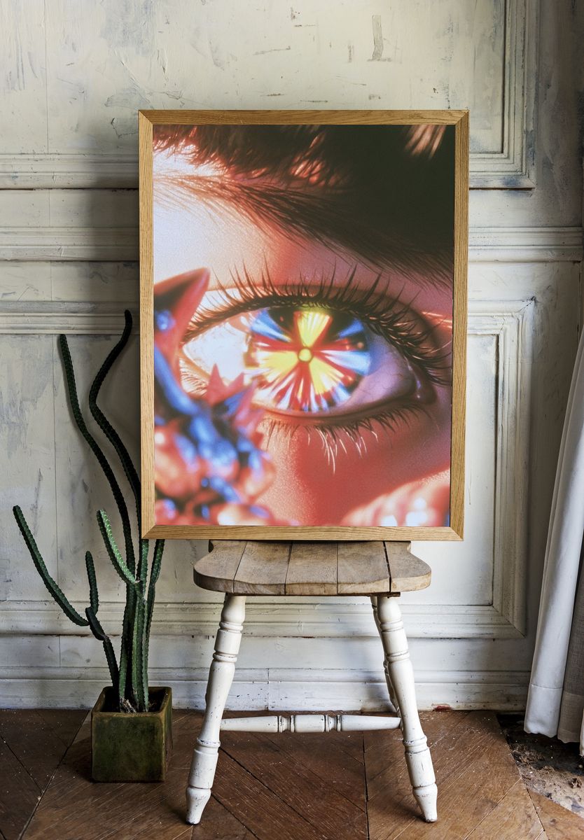 Surreal Eye Reflection Poster. — room view 1