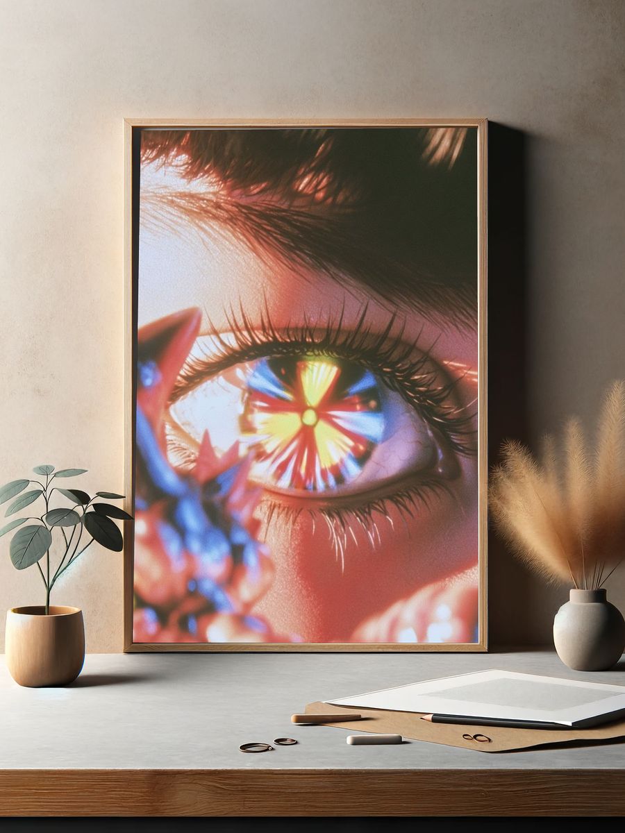 Surreal Eye Reflection Poster. — room view 2