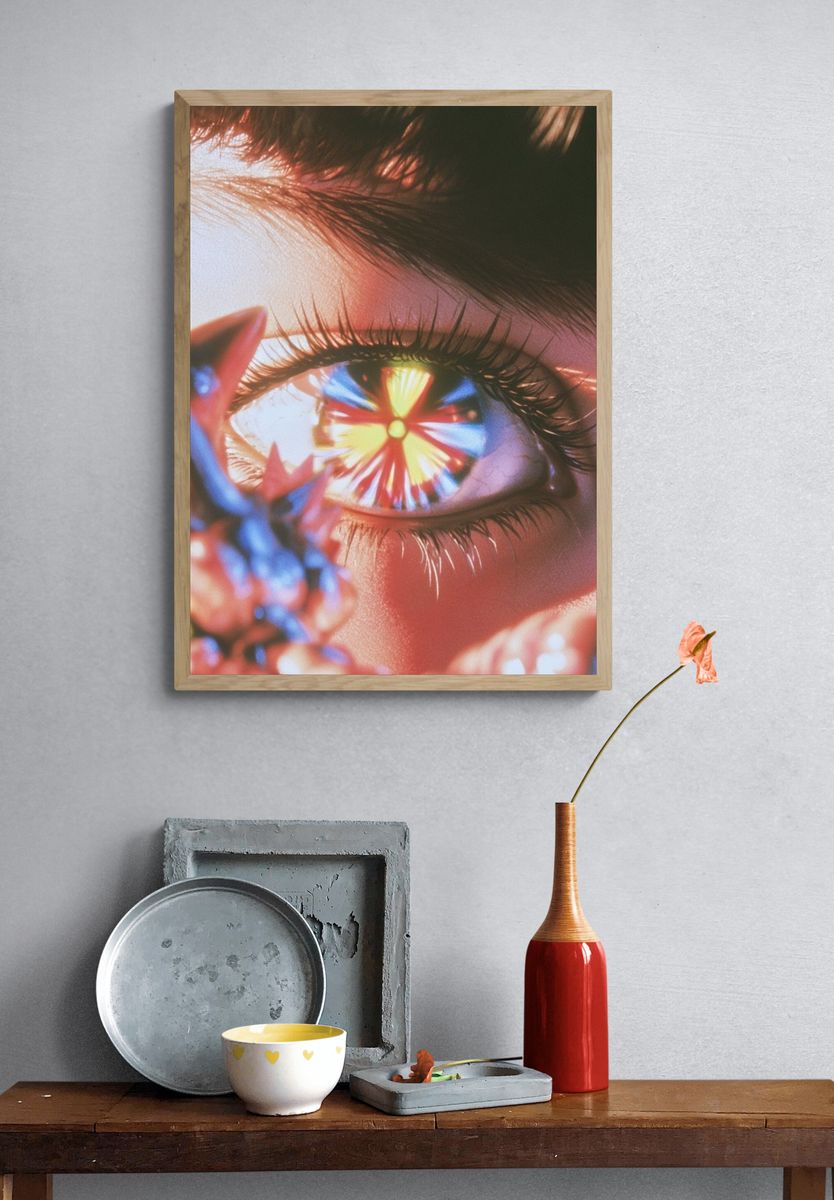 Surreal Eye Reflection Poster. — room view 3