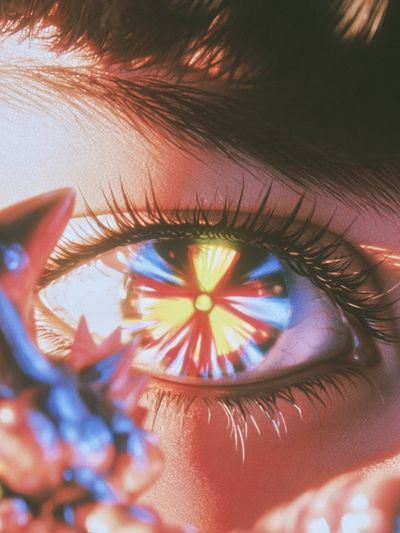 Surreal Eye Reflection Poster. poster
