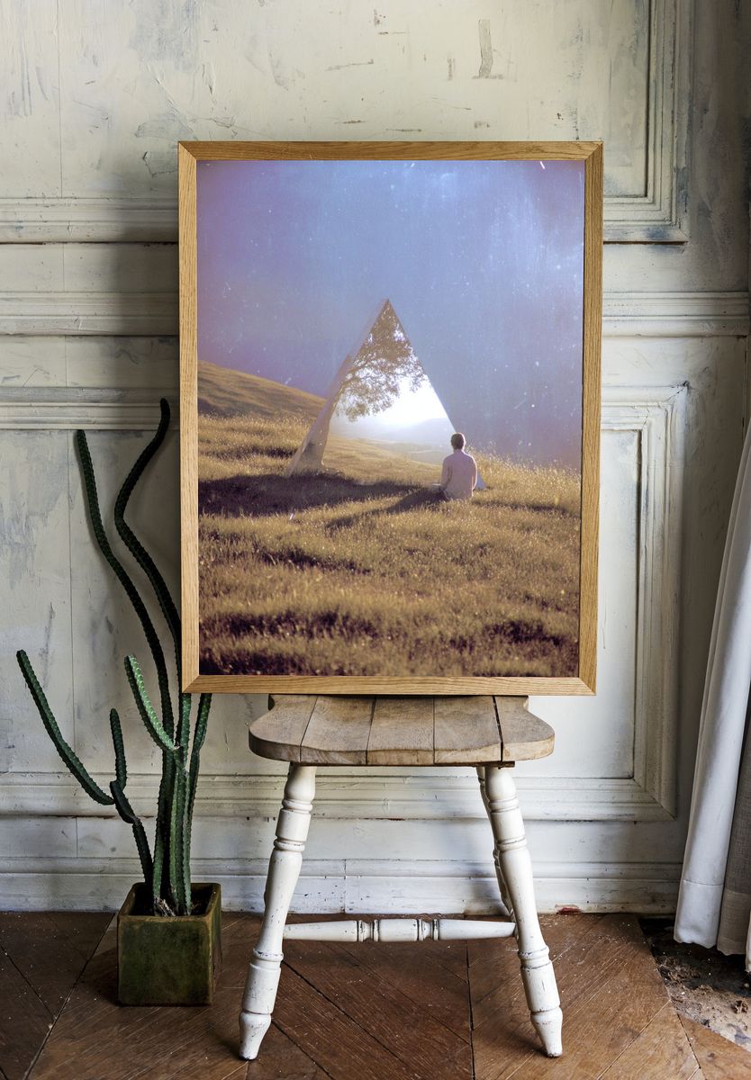Reflective Pyramid — Surrealism Print room preview