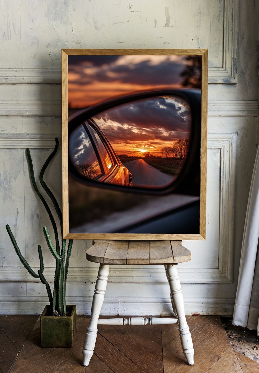 Sunset Reflection — Photography Print. — room view 1