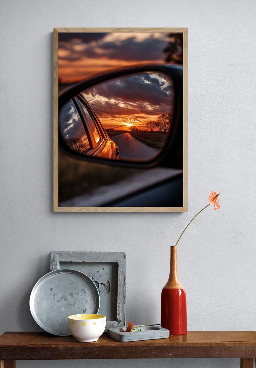 Sunset Reflection — Photography Print. — room view 3