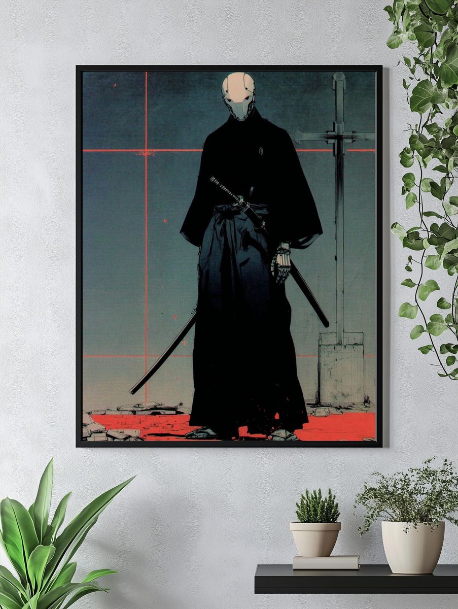 Samurai Robot — Anime Print. — room view 4