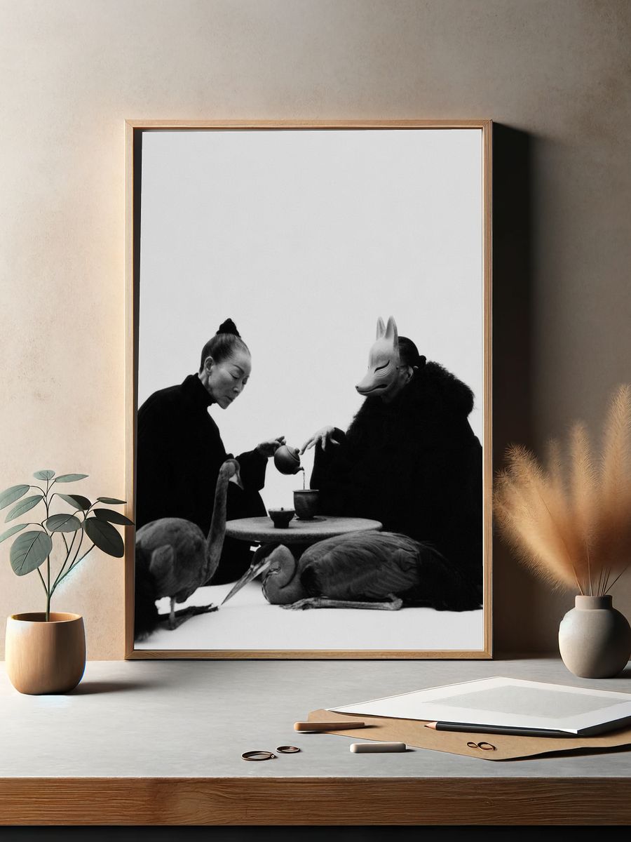 Surreal Tea Ceremony Print. — room view 2
