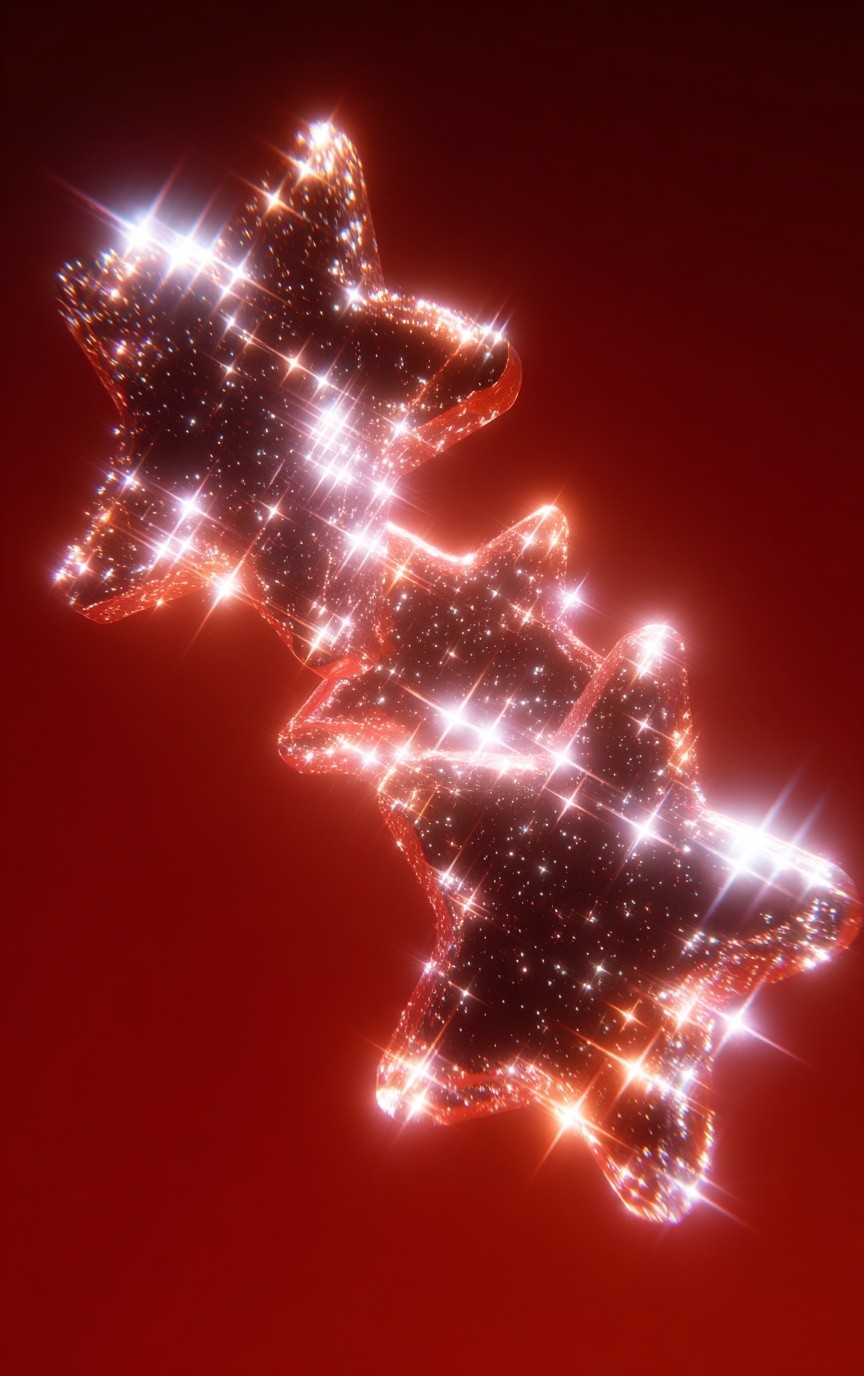 Sparkling Star Decoration Poster. poster — illustration art