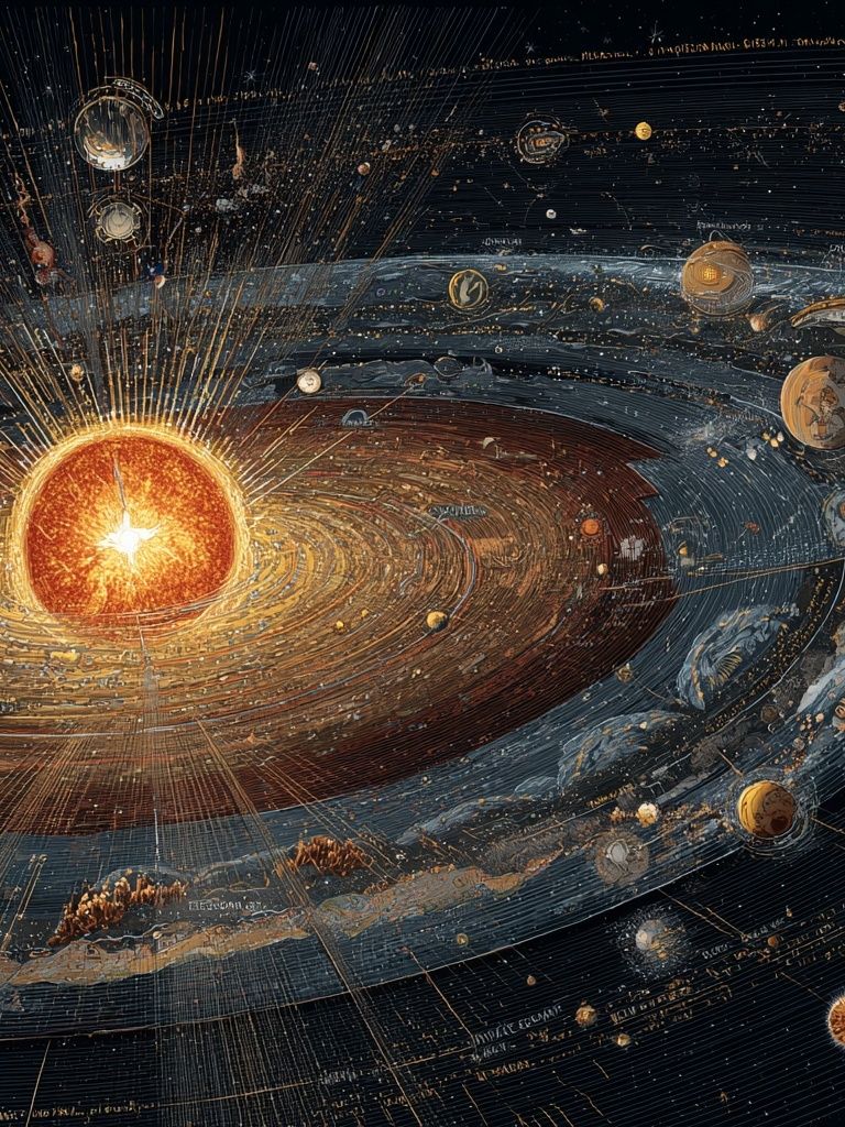 Solar System — Space Print.