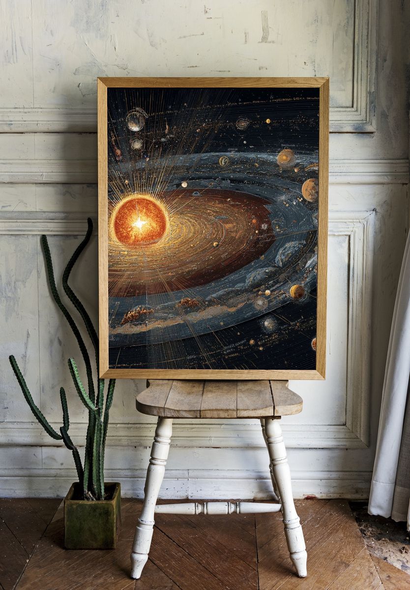Solar System — Space Print. — room view 1