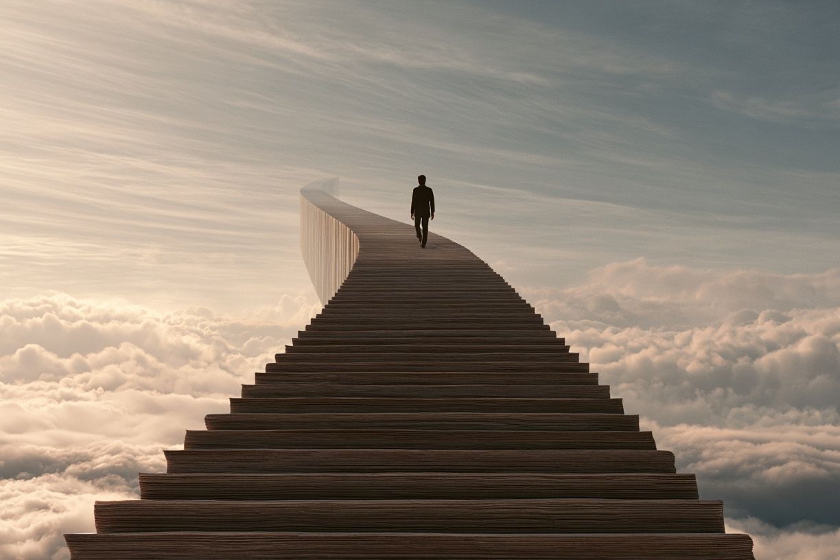 Stairway to the Clouds Print. poster detail
