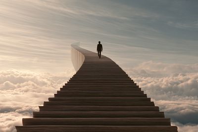 Stairway to the Clouds Print. poster