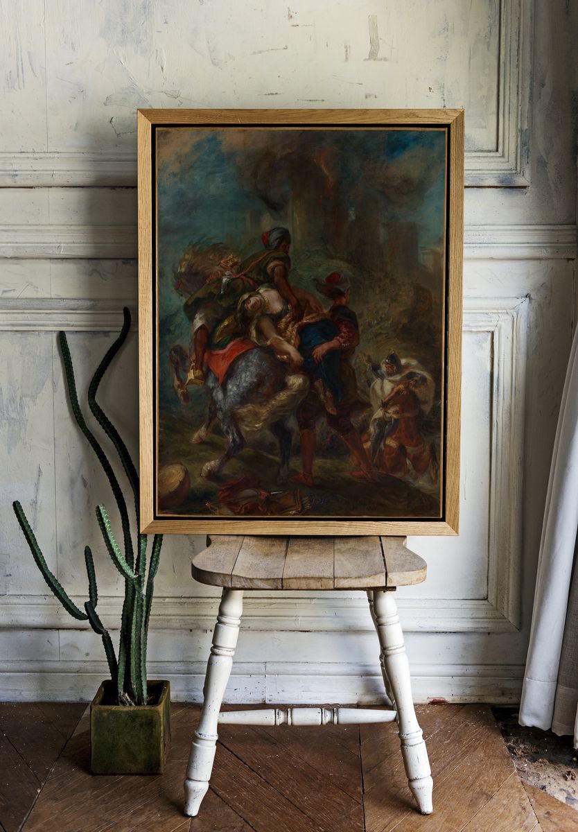 The Abduction of Rebecca by Eugène Delacroix — Art Print. room preview