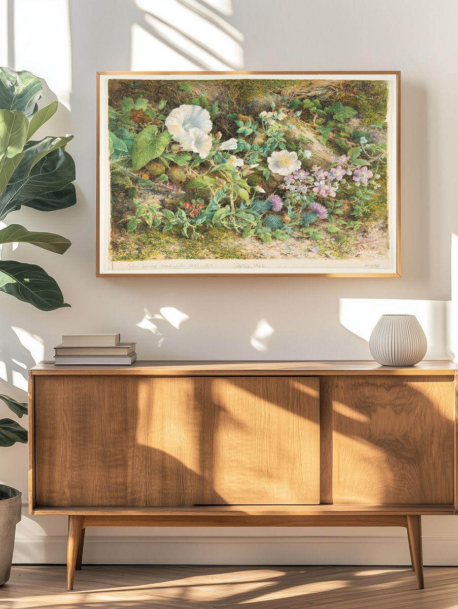Flower study by John Jessop Hardwick — Art Print. — room view 3