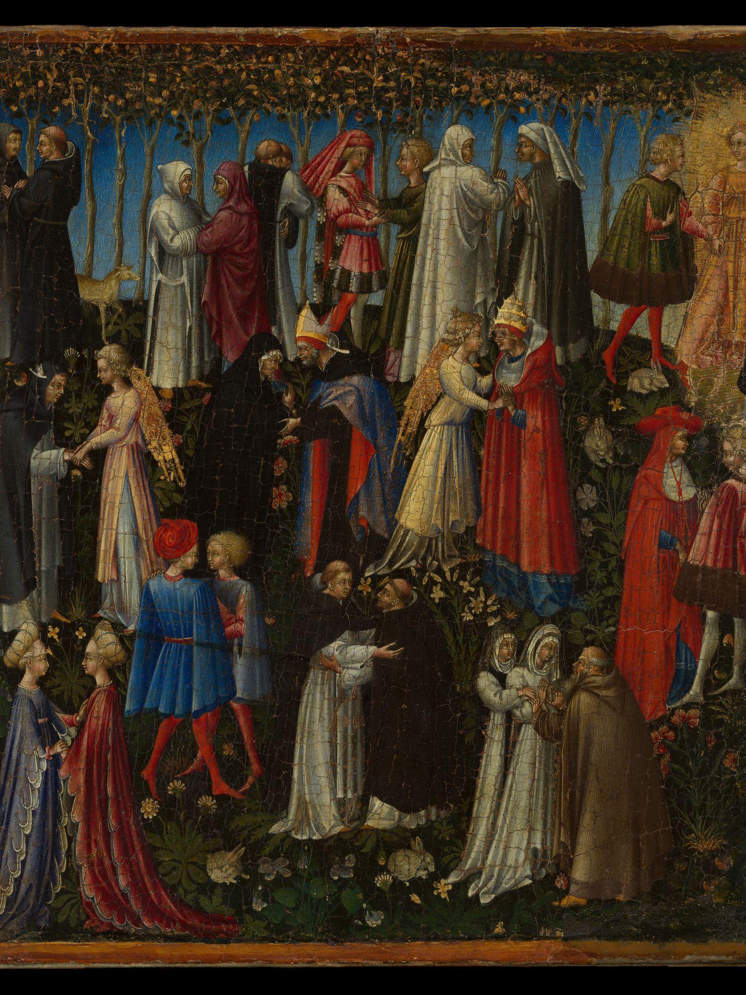 Paradise by Giovanni di Paolo (Giovanni di Paolo di Grazia) — Art Print. poster — fine-art art