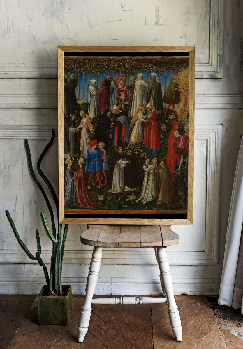 Paradise by Giovanni di Paolo (Giovanni di Paolo di Grazia) — Art Print. — room view 1