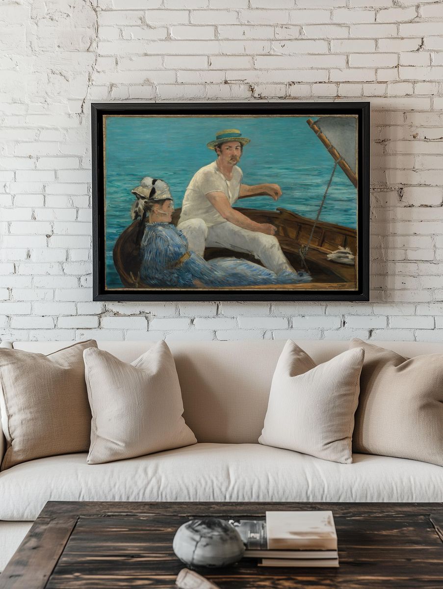 Boating by Edouard Manet — Art Print. room preview