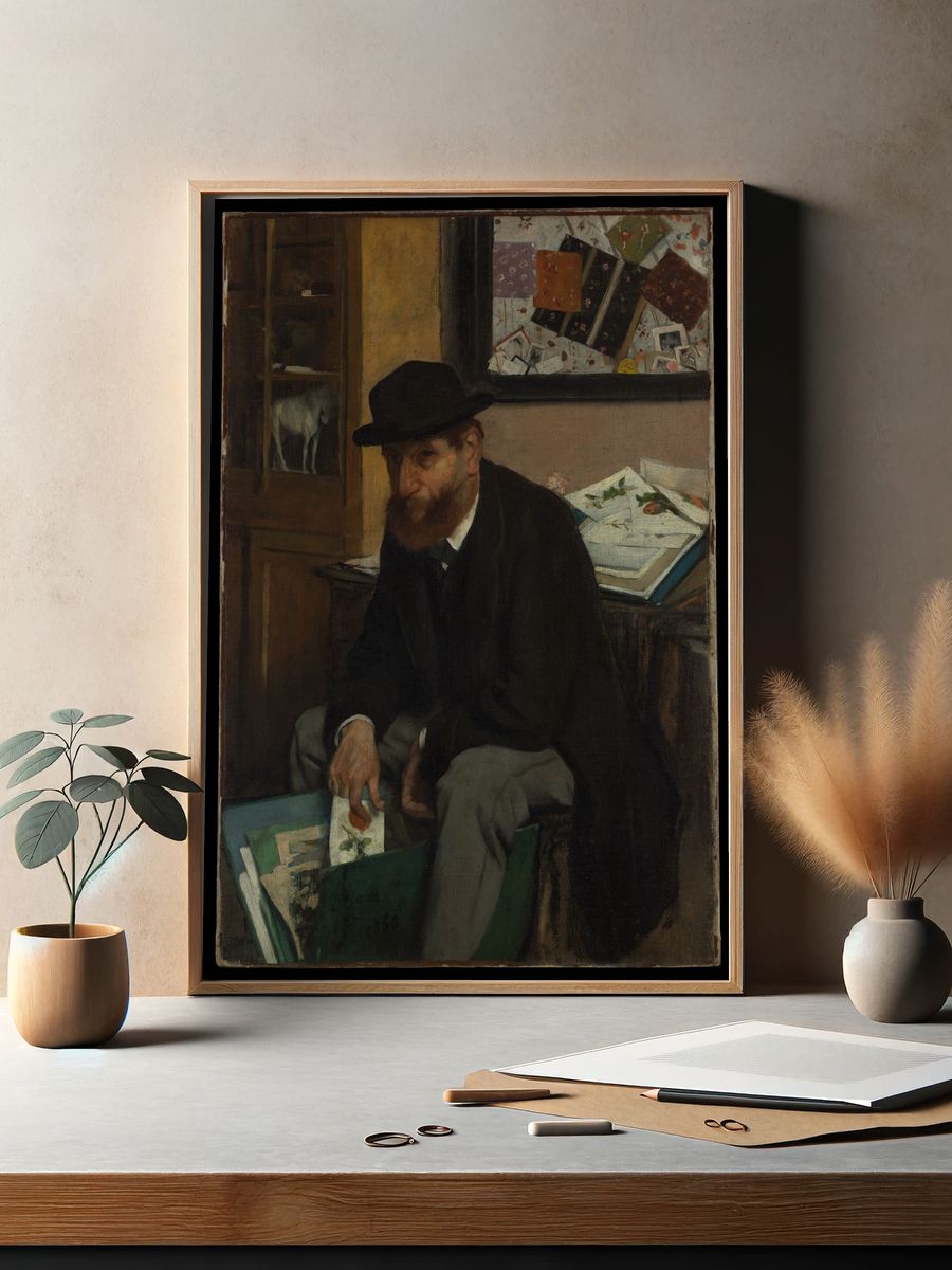The Collector of Prints by Edgar Degas. — room view 2