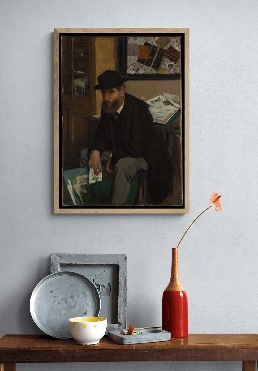 The Collector of Prints by Edgar Degas. — room view 3
