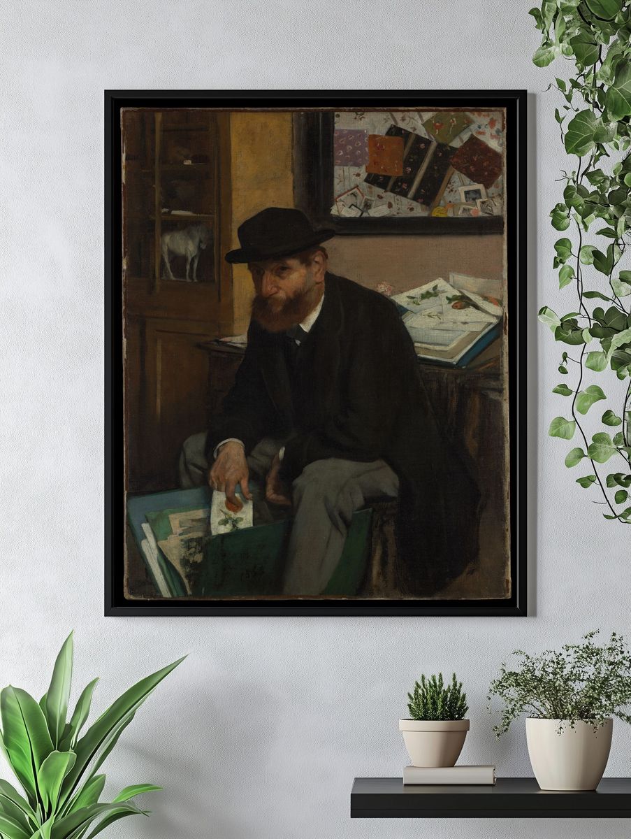 The Collector of Prints by Edgar Degas. — room view 4