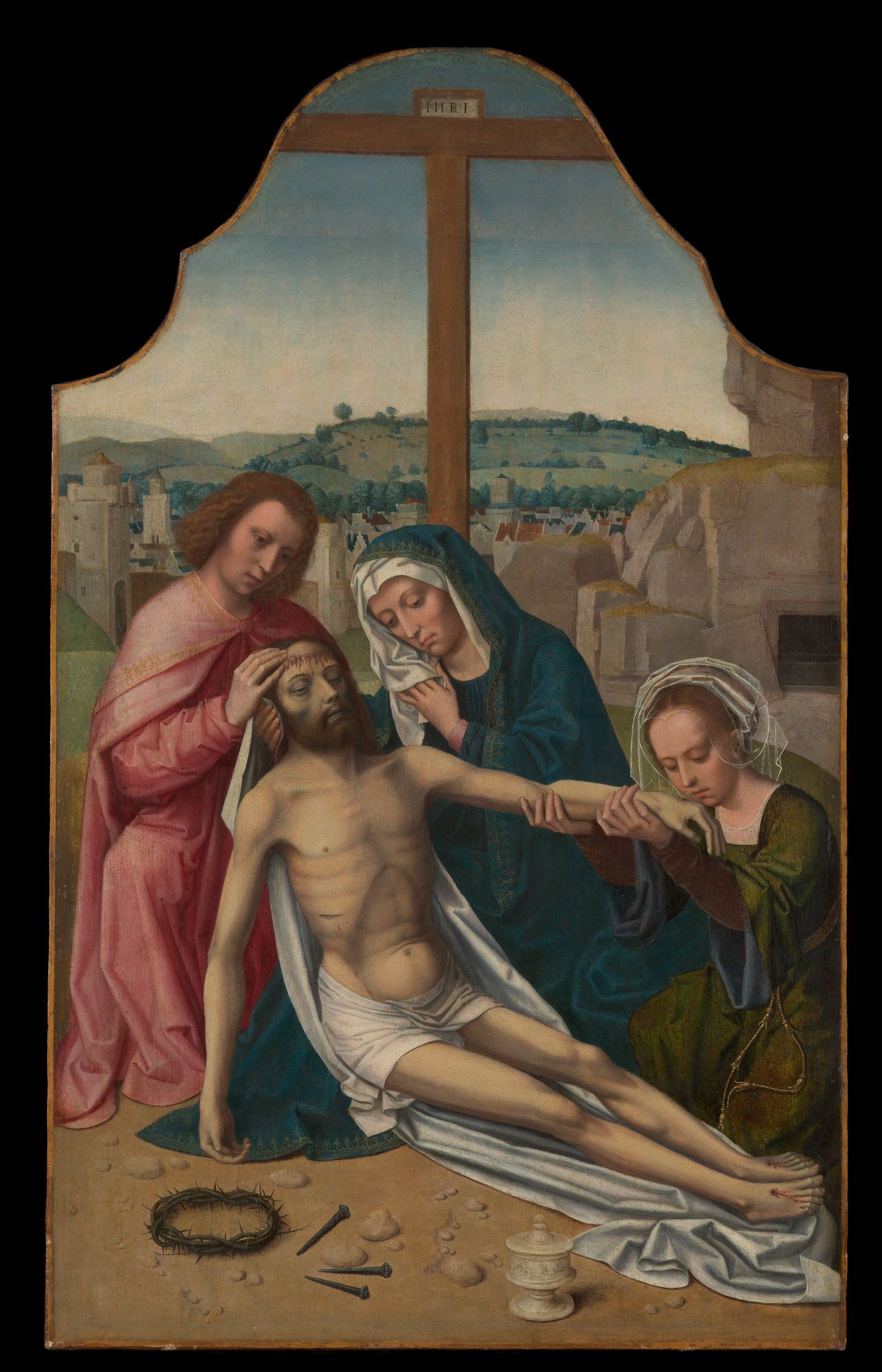 The Lamentation by Ambrosius Benson — Art Print. poster detail