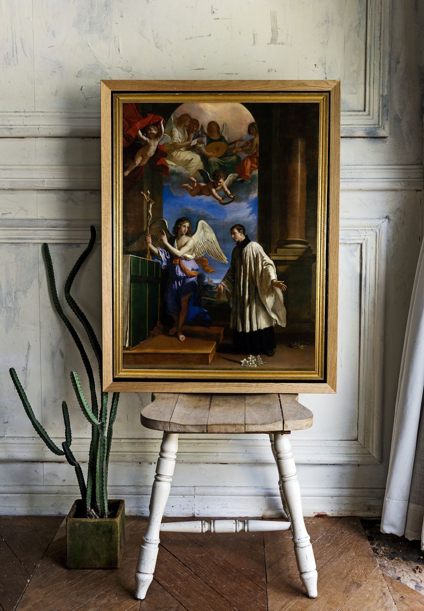 The Vocation of Saint Aloysius (Luigi) Gonzaga by Guercino (Giovanni Francesco Barbieri) — Art Print. room preview