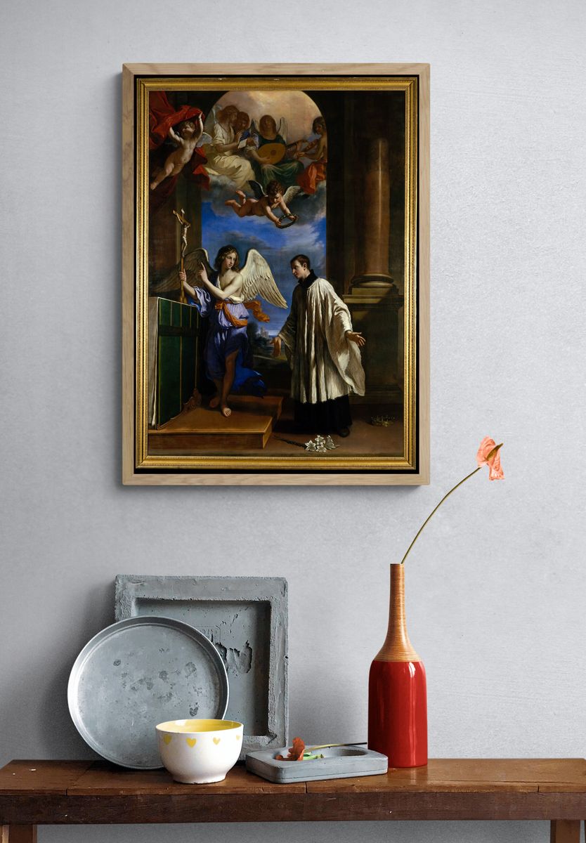 The Vocation of Saint Aloysius (Luigi) Gonzaga by Guercino (Giovanni Francesco Barbieri) — Art Print. — room view 3