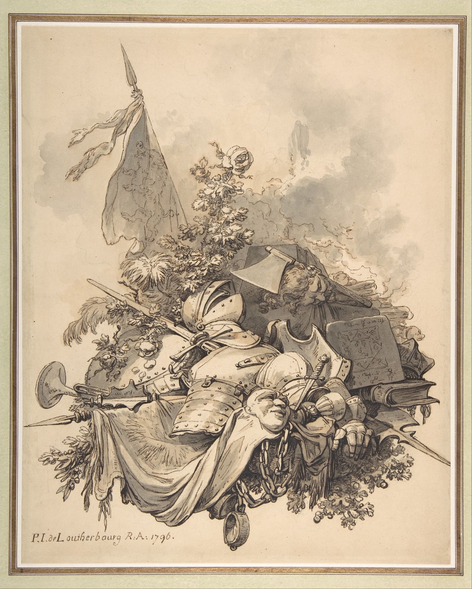The House of York by Philippe Jacques de Loutherbourg — Art Print. poster detail