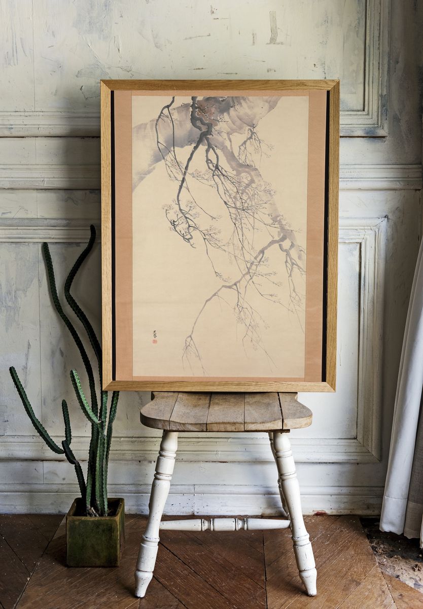 Cherry Blossoms by Matsumura Goshun — Art Print. — room view 1