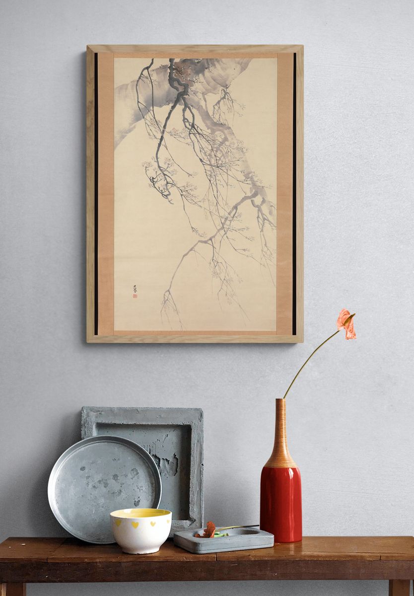 Cherry Blossoms by Matsumura Goshun — Art Print. — room view 3