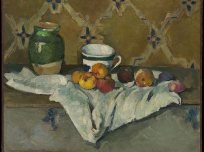 Still Life with Jar, Cup, and Apples by Paul Cézanne