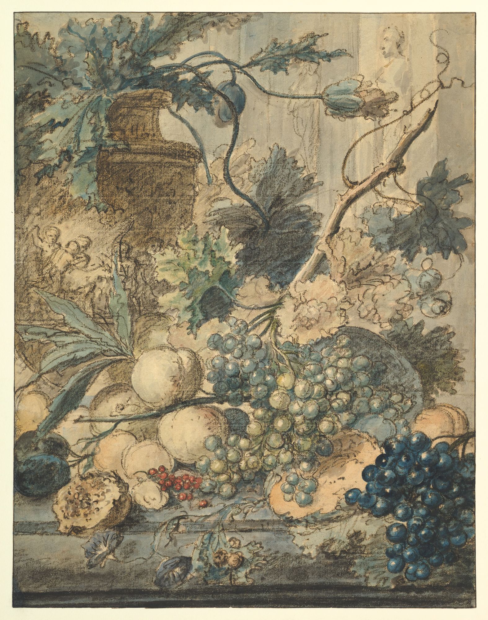Still Life with Fruit by Jan van Huysum — Art Print. poster detail