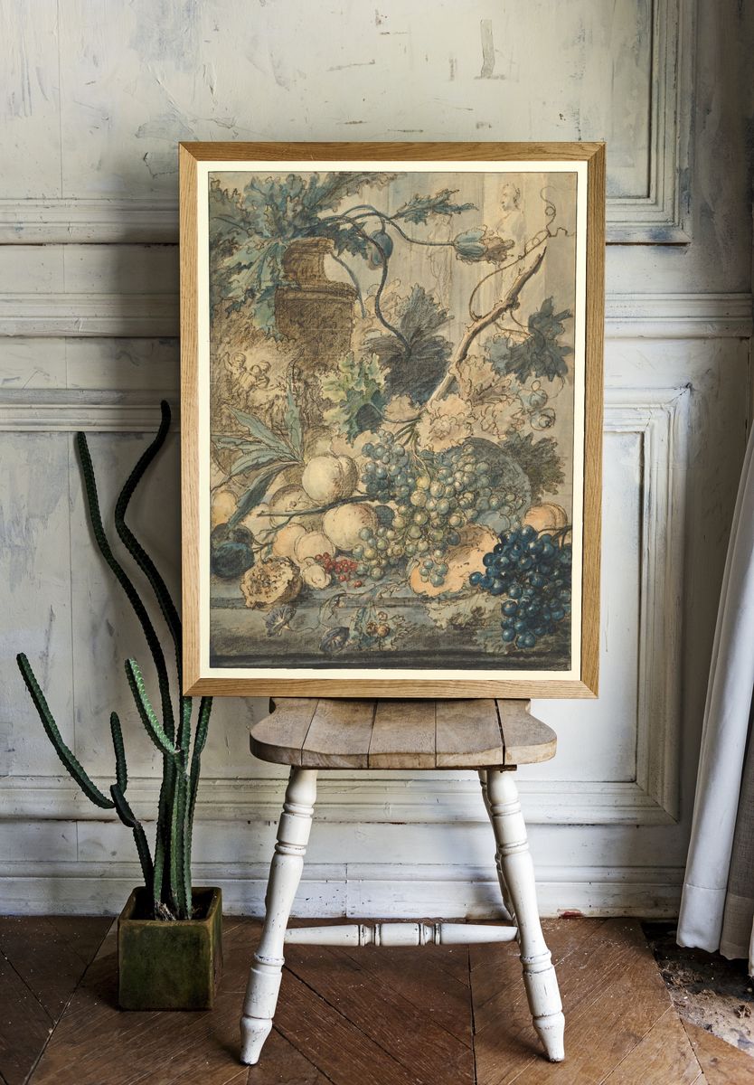 Still Life with Fruit by Jan van Huysum — Art Print. — room view 1