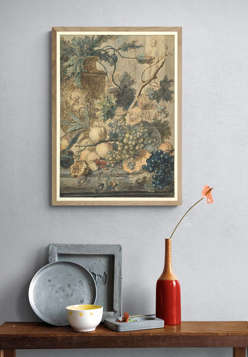 Still Life with Fruit by Jan van Huysum — Art Print. — room view 3