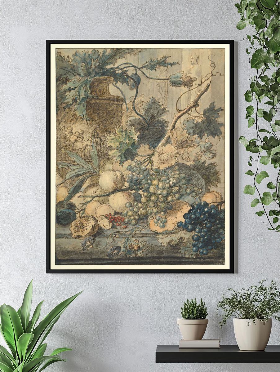 Still Life with Fruit by Jan van Huysum — Art Print. — room view 4
