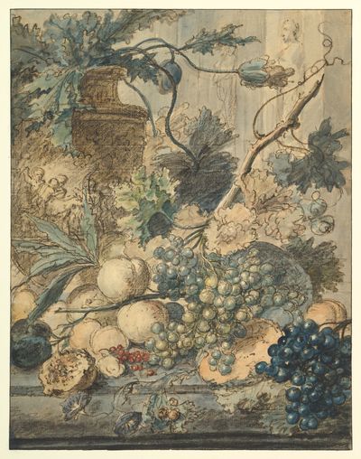 Still Life with Fruit by Jan van Huysum — Art Print. poster