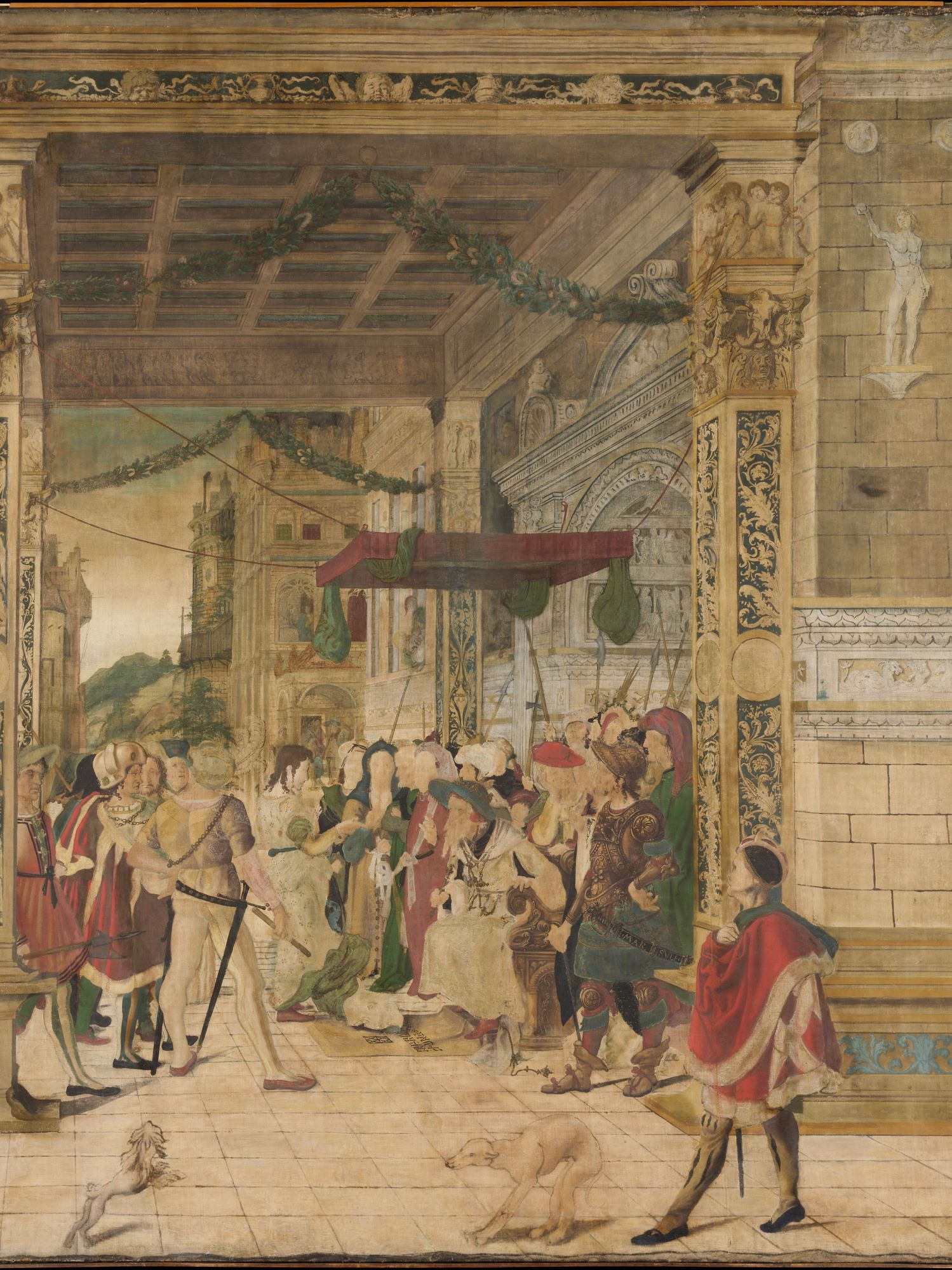 Joseph Interpreting the Dreams of Pharaoh by Jörg Breu the Younger — Art Print. poster — fine-art art