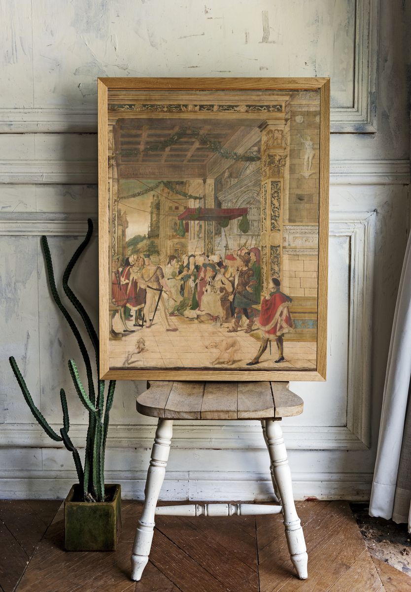 Joseph Interpreting the Dreams of Pharaoh by Jörg Breu the Younger — Art Print. — room view 1