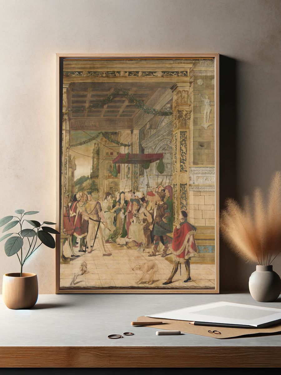 Joseph Interpreting the Dreams of Pharaoh by Jörg Breu the Younger — Art Print. — room view 2