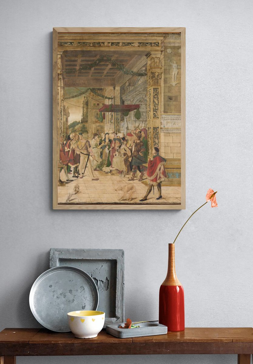 Joseph Interpreting the Dreams of Pharaoh by Jörg Breu the Younger — Art Print. — room view 3