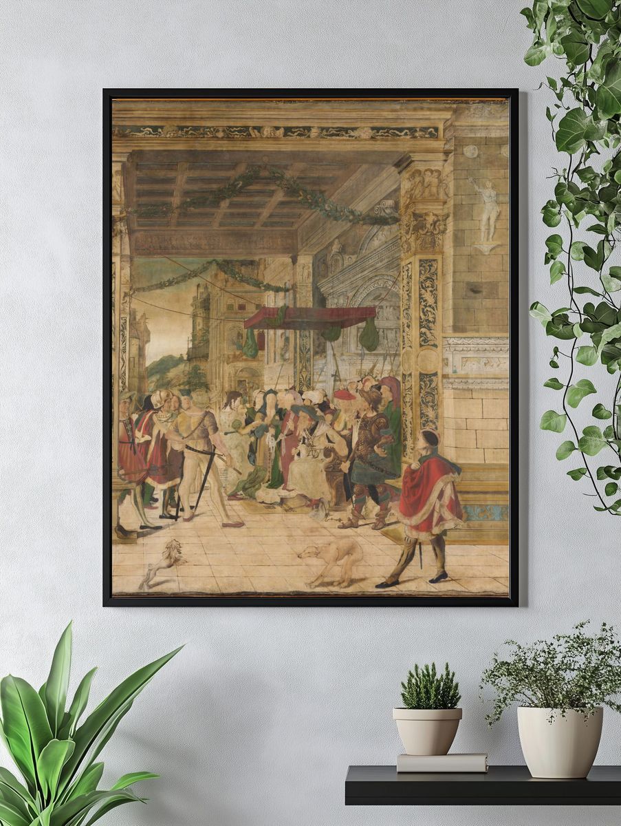 Joseph Interpreting the Dreams of Pharaoh by Jörg Breu the Younger — Art Print. — room view 4