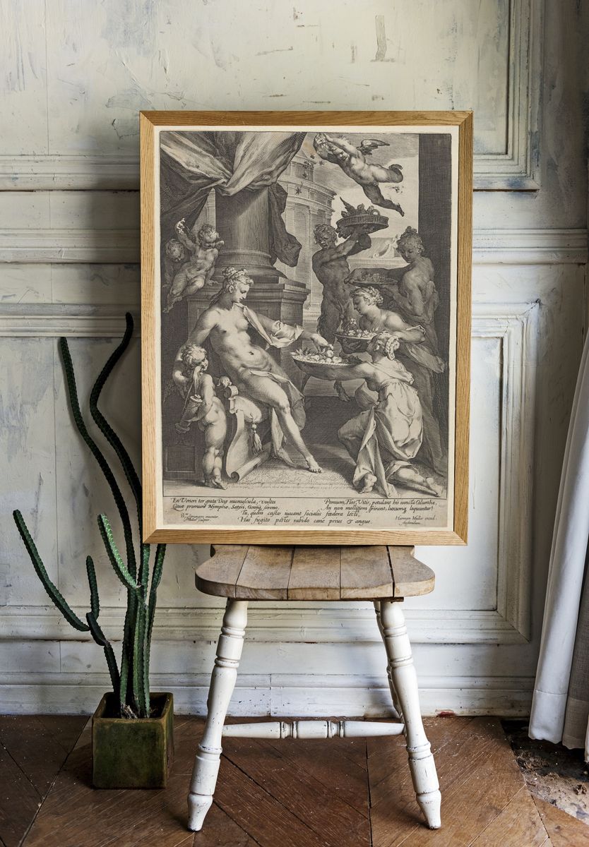 Venus Honored by the Nymphs by Jan Muller — Art Print. — room view 1