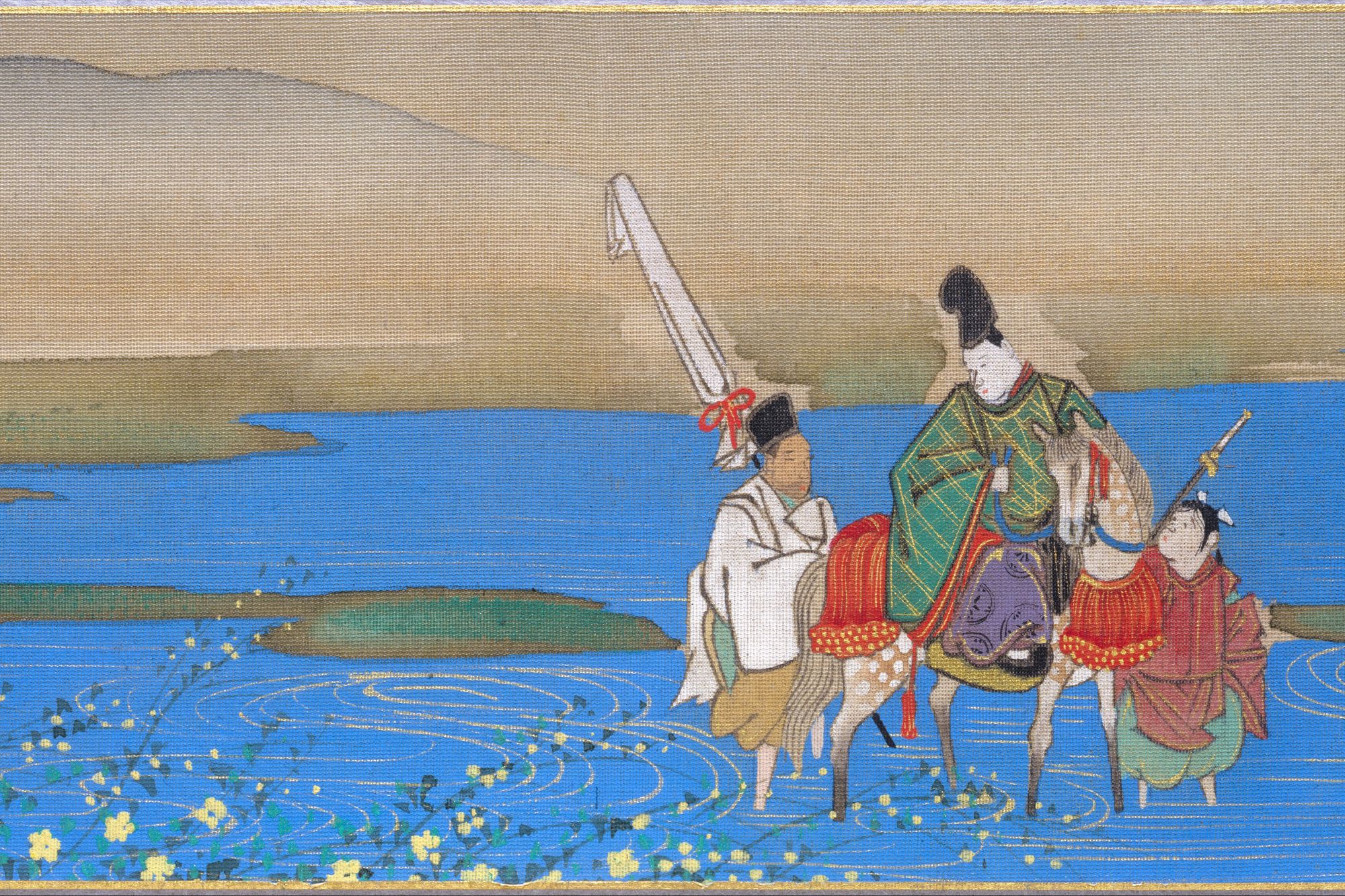 Six Jewel Rivers by Sakai Ōho — Art Print. poster — fine-art art