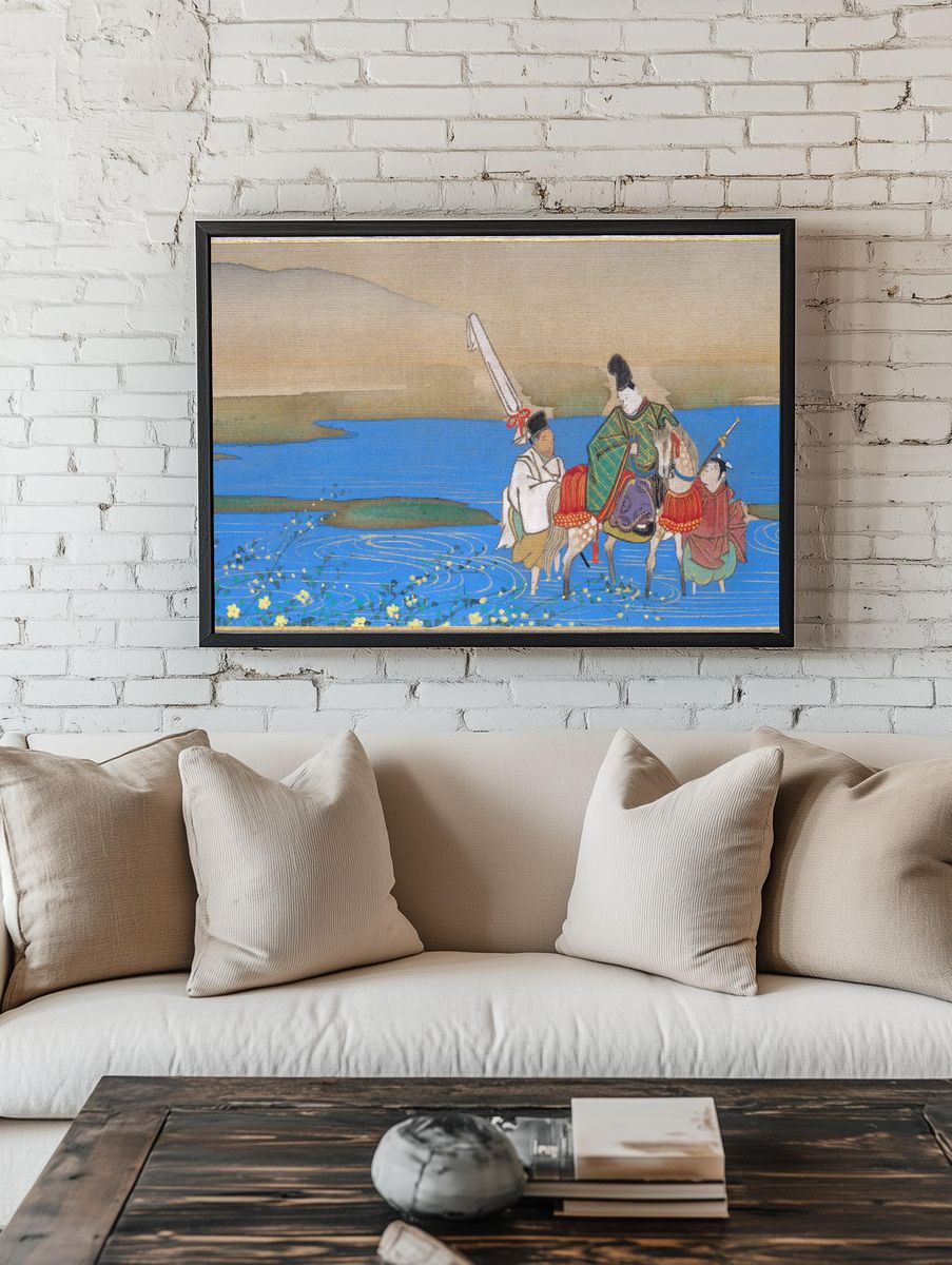 Six Jewel Rivers by Sakai Ōho — Art Print. room preview