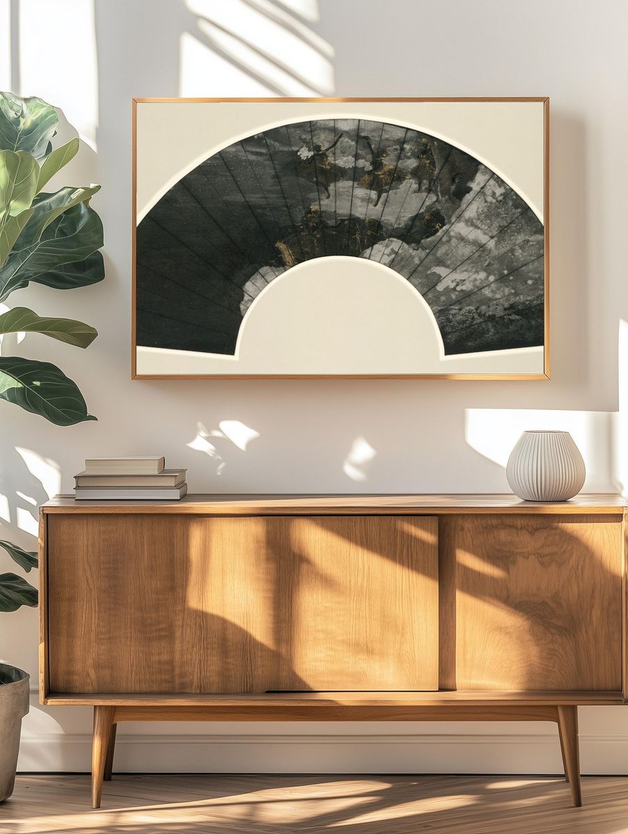 Fan Mount: The Ballet by Edgar Degas — Art Print. — room view 3