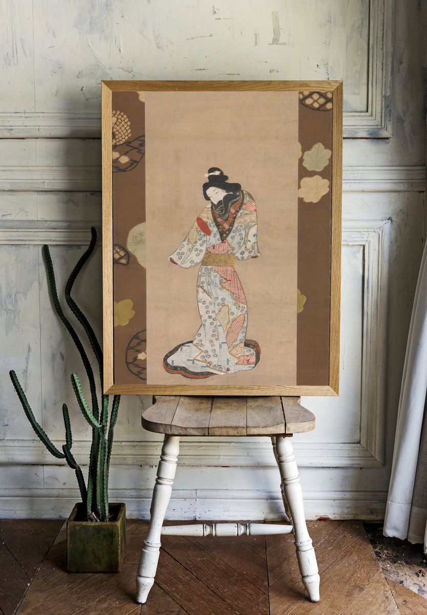 Beauty of the Kanbun Era by flower still life — Art Print. room preview