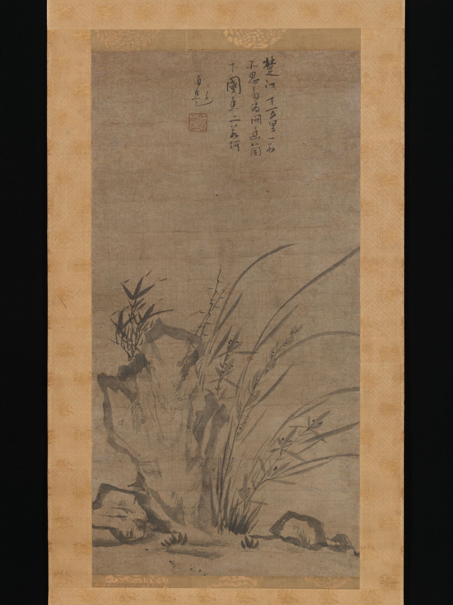 Orchids, Bamboo, Briars, and Rocks by Tesshū Tokusai — Art Print.