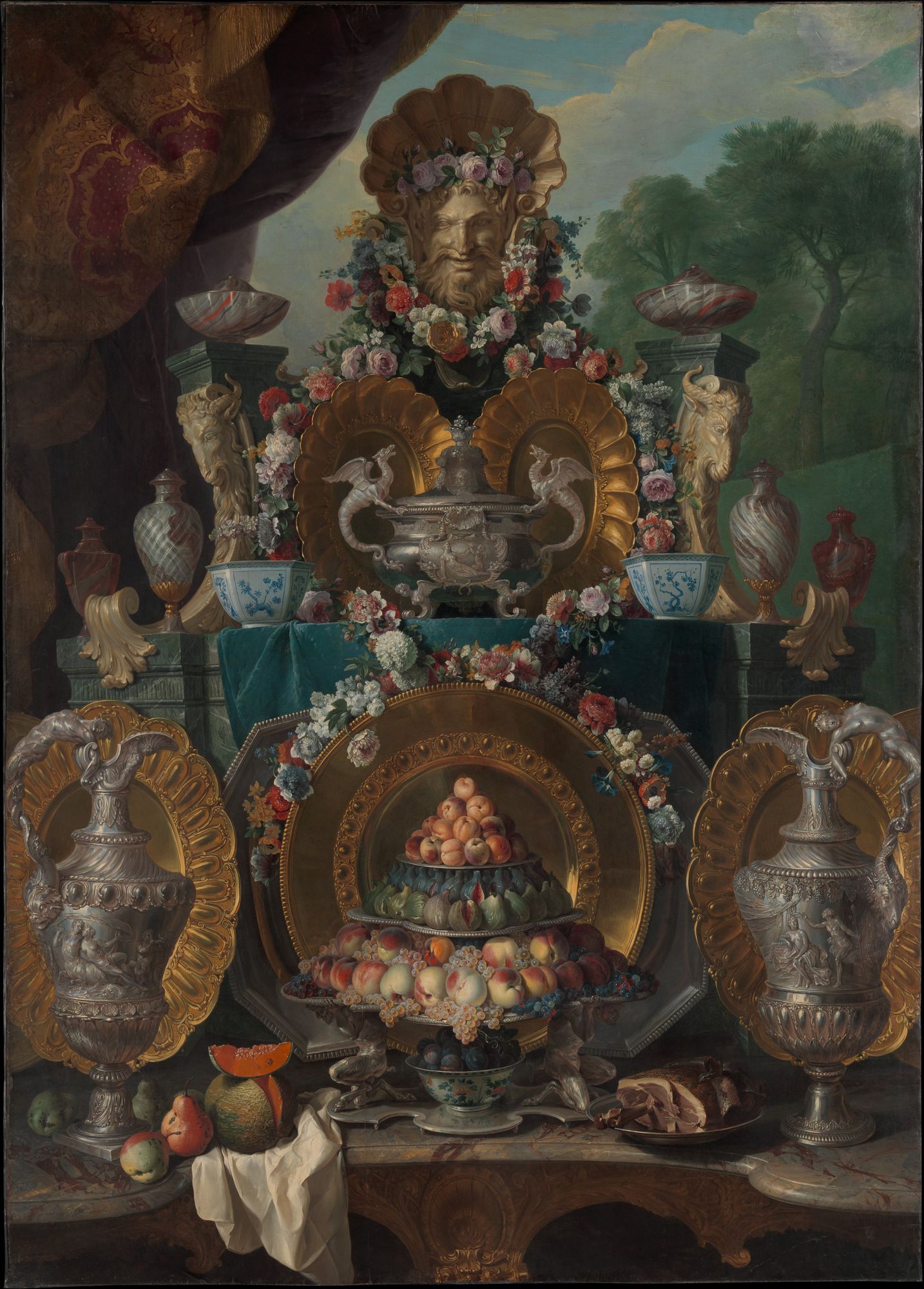 Still Life with Silver by Alexandre François Desportes — Art Print. poster detail