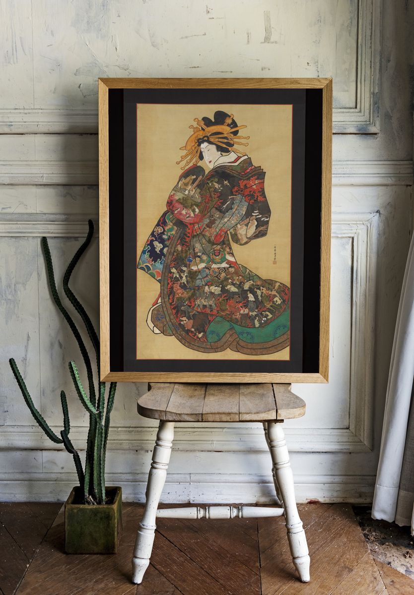 The Hell Courtesan by Utagawa Kunisada II — Art Print. room preview
