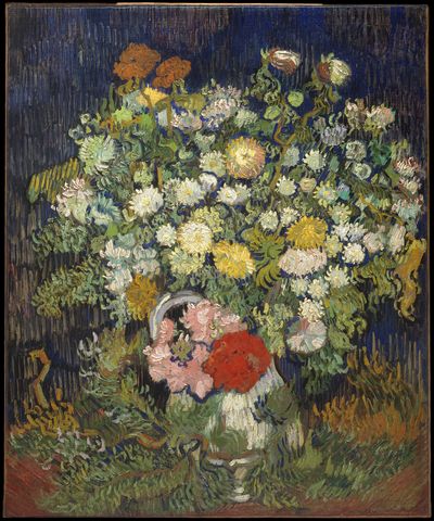 Bouquet of Flowers in a Vase by Vincent van Gogh — Art Print. poster print