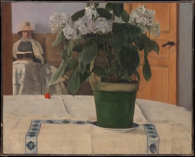 Hortensia by Fernand Khnopff — Art Print. poster print
